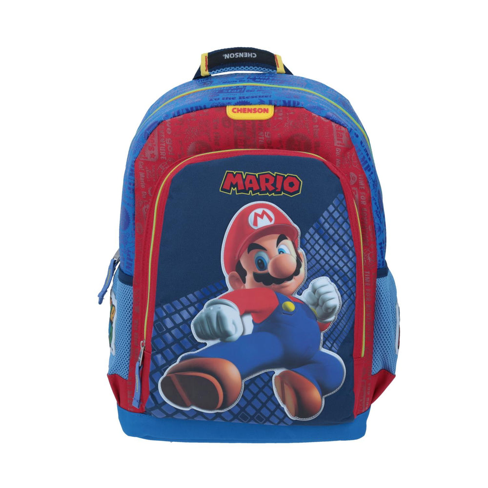 MOCHILA GRANDE CHENSON ROJO MARIO BROS NANJI MB65074-R