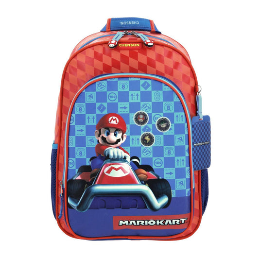 MOCHILA GRANDE CHENSON ROJO MARIO BROS PRAIS MB66311-R
