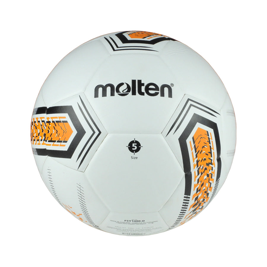 BALON FUTBOL MOLTEN F5Y1400-O BLANCO/NARANJA #5