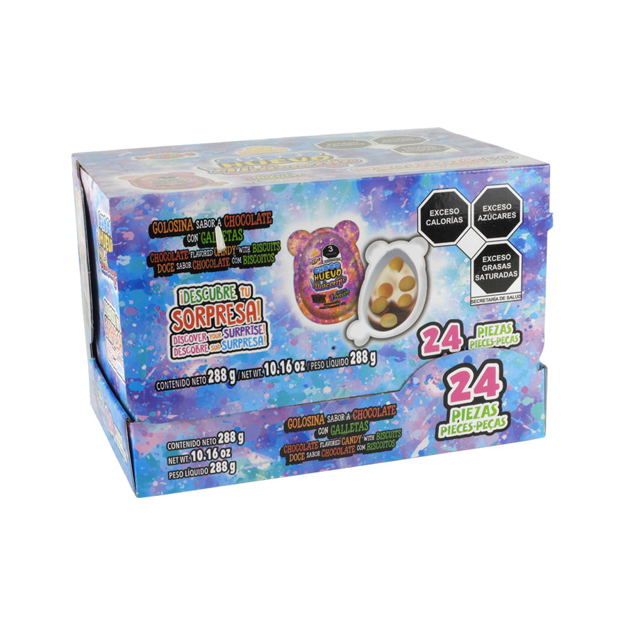 CHOCO HUEVO SORPRESA LAS DELICIAS UNICORNIO C24 PIEZAS