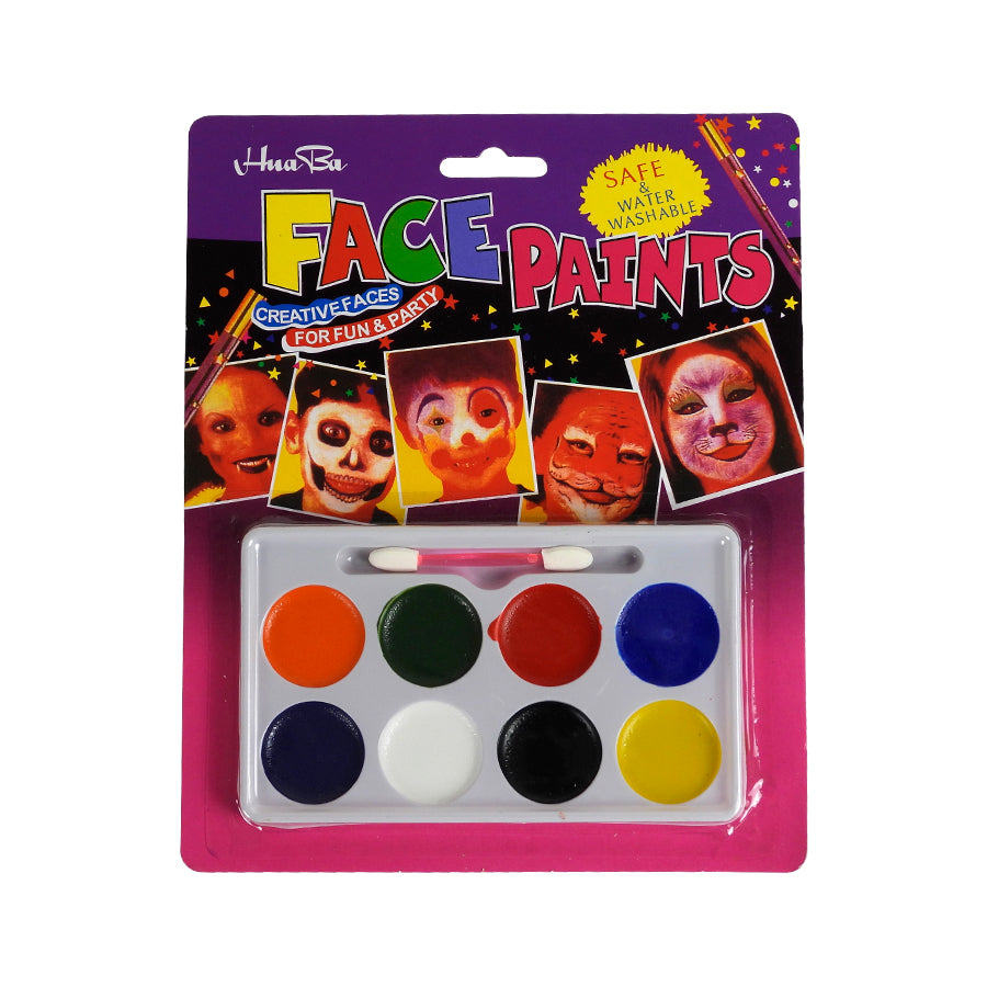 PINTACARITAS EN SET C/8 COLORES Y APLICADOR