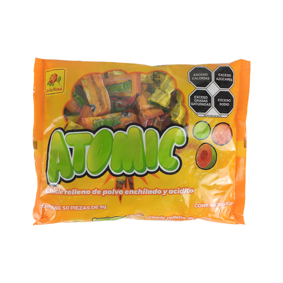 GOMA DE MASCAR LA ROSA ATOMIC 50 PIEZAS