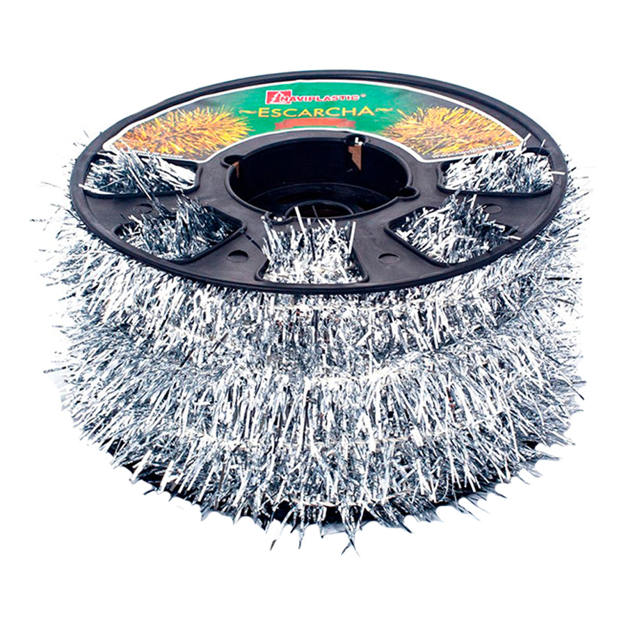 COLA DE GATO ESCARCHA NAVIPLASTIC SENCILLA PLATA No50 100M