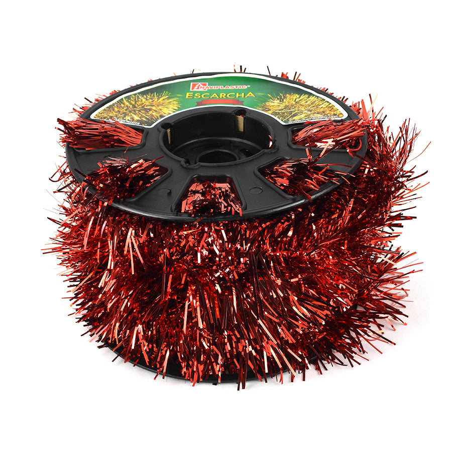 COLA DE GATO ESCARCHA NAVIPLASTIC DOBLE ROJO No100 20M