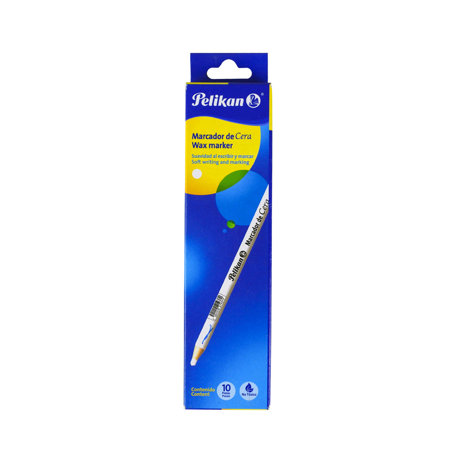 MARCADOR DE CERA PELIKAN BLANCO