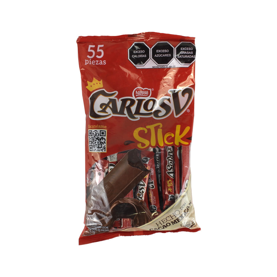 CHOCOLATE CARLOS V STICK PAQ C55 PZAS
