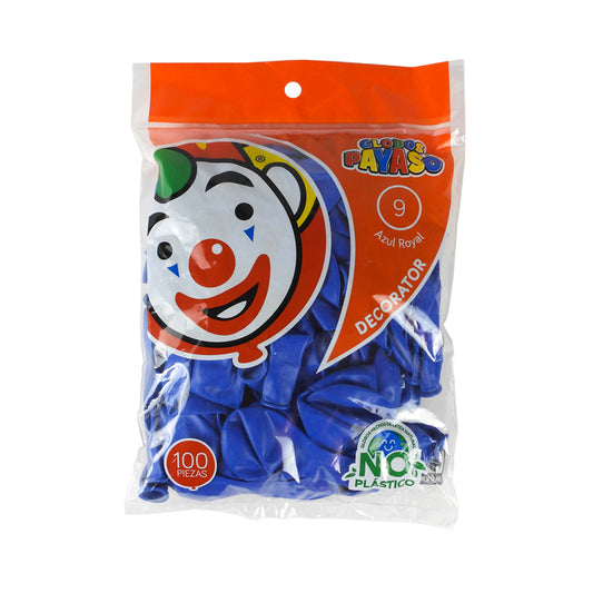 GLOBO PAYASO DECORADOR N9 100 PIEZAS
