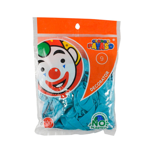 GLOBO PAYASO DECORADOR N9 100 PIEZAS
