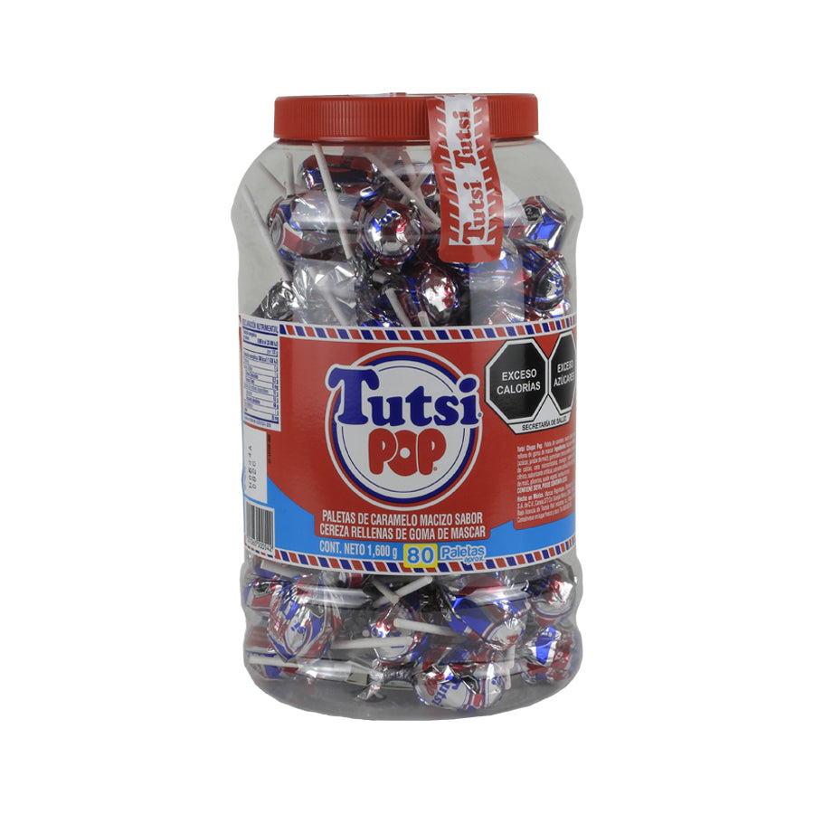 PALETA TUTSI POP SABOR CEREZA PAQ C80 PZAS