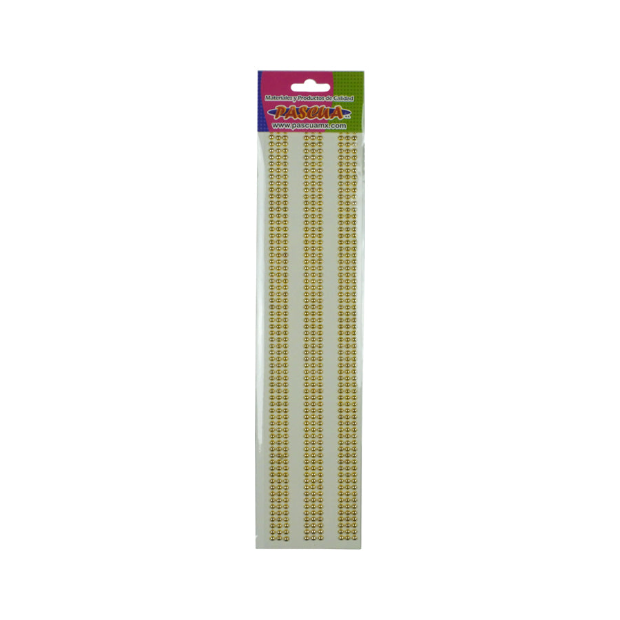 TIRAS DE DIAMANTE 4MM 3 LINEAS ACRILICO DORADA PIED-3GPA-REDO04MJA