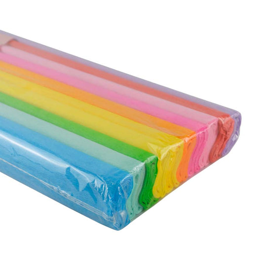 PAPEL CREPE PASCUA COLORES SURTIDOS PASTEL C10 PZAS