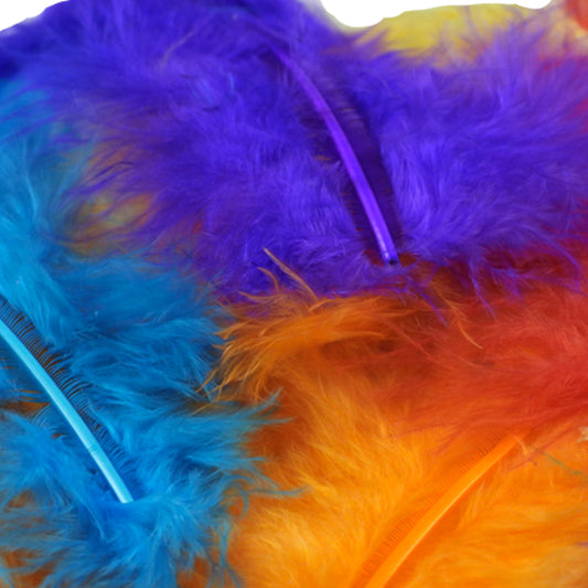 PLUMAS DE COLOR NEON PASCUA SURTIDO 6G 5-10CM