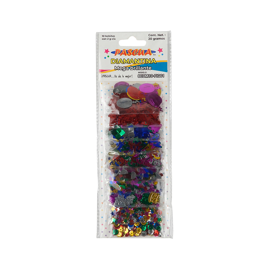 DIAMANTINA PASCUA FIGURAS SURTIDAS BLISTER 10 PZAS 8CDM10-FIG01