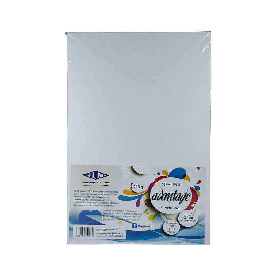 CARTULINA OPALINA T/O AVANTAGE C100 PZAS 220G