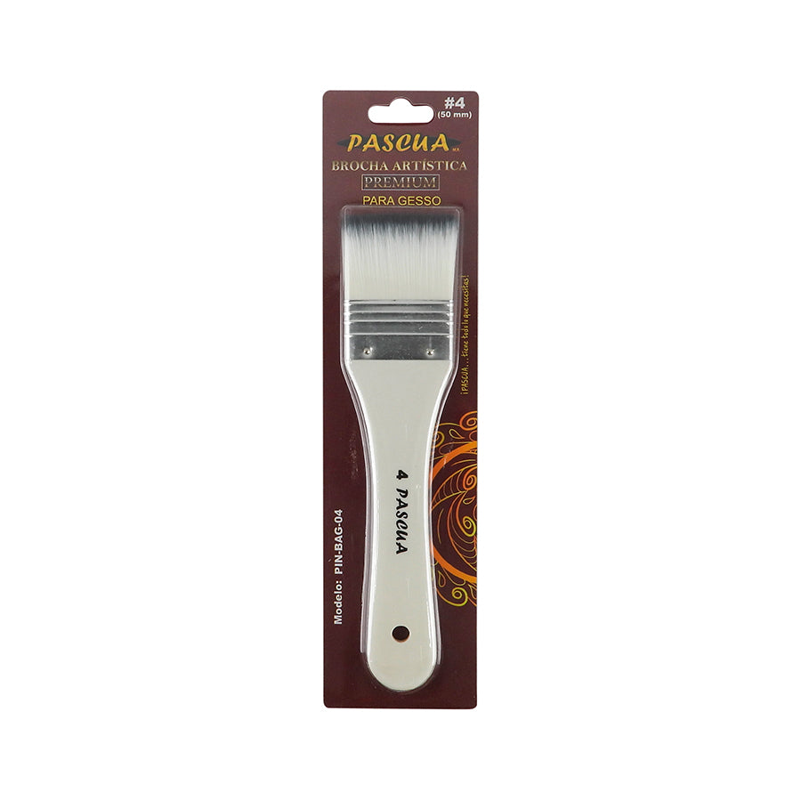 BROCHA ARTISTICA PREMIUM PASCUA PARA GESSO #4 PZA