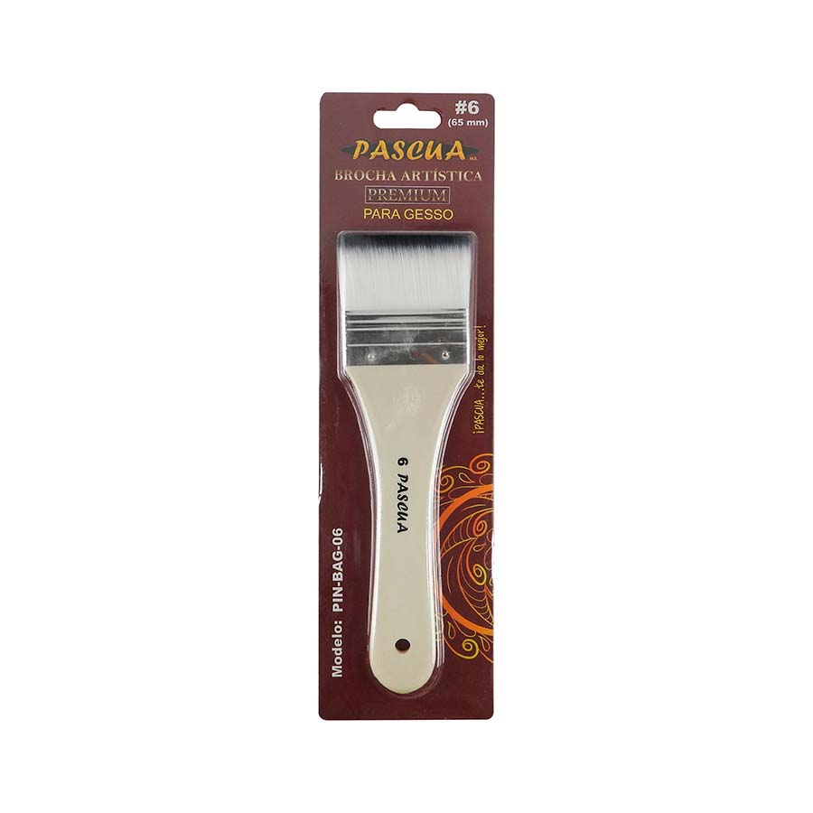 BROCHA ARTISTICA PREMIUM PASCUA PARA GESSO #6 PZA