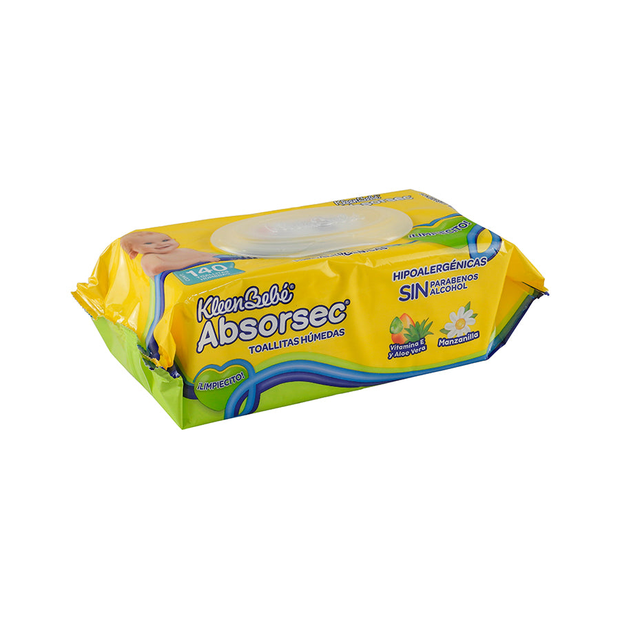 TOALLITAS HUMEDAS ABSORSEC 140 PZS
