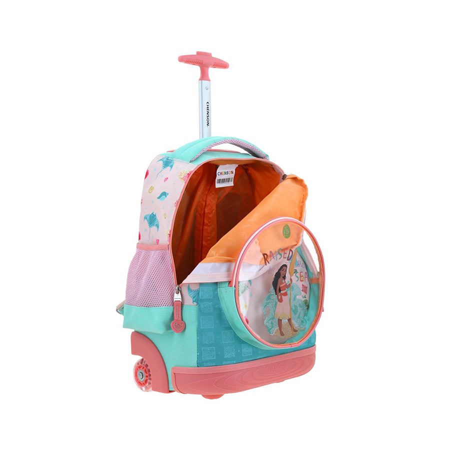 MOCHILA CON RUEDAS GRANDE CHENSON TURQUESA PRINCESA RAIATEA PR70854-T
