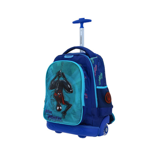 MOCHILA CON RUEDAS GRANDE CHENSON AZUL MILES MORALES TELT MM70886-9