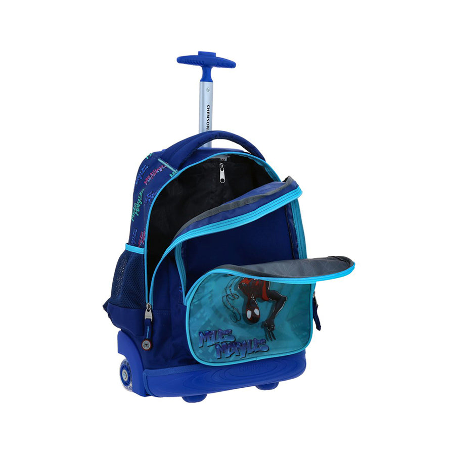 MOCHILA CON RUEDAS GRANDE CHENSON AZUL MILES MORALES TELT MM70886-9