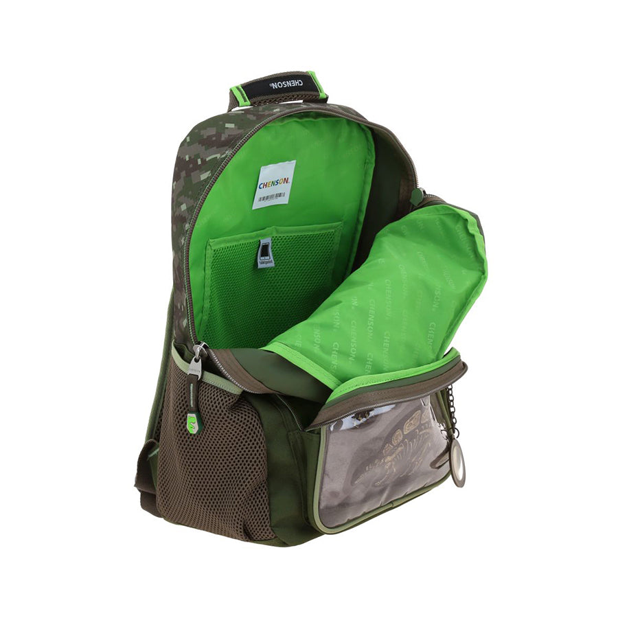 MOCHILA GRANDE CHENSON VERDE MILITAR ORIGINAL XPLO CO71164-A