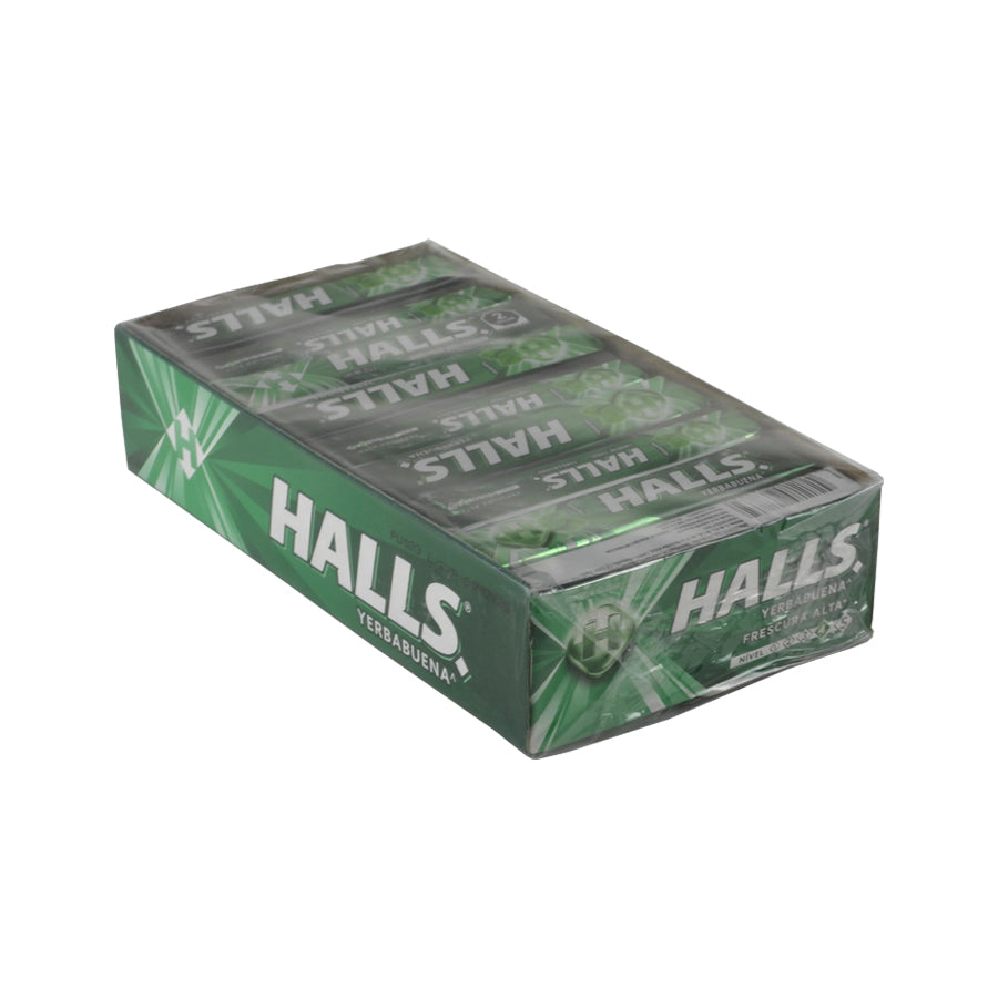 HALLS SABOR YERBABUENA PAQ C18 PZAS
