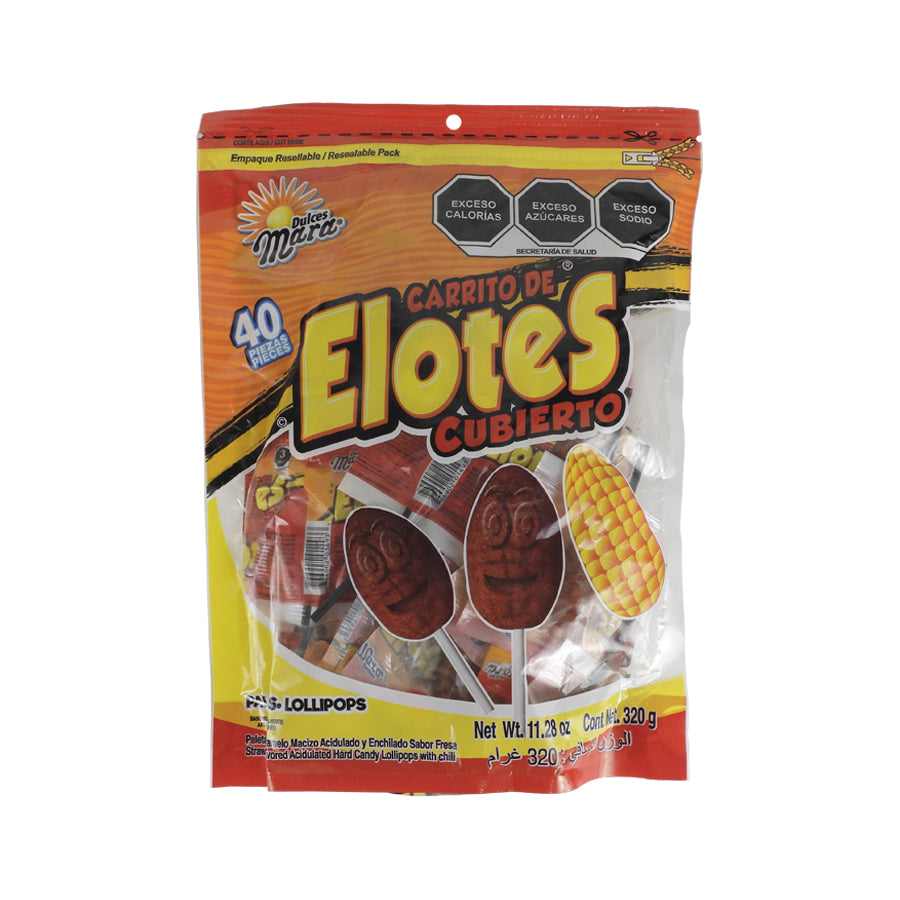 PALETA MARA CARRITO DE ELOTES CUBIERTO PAQ C40 PZAS