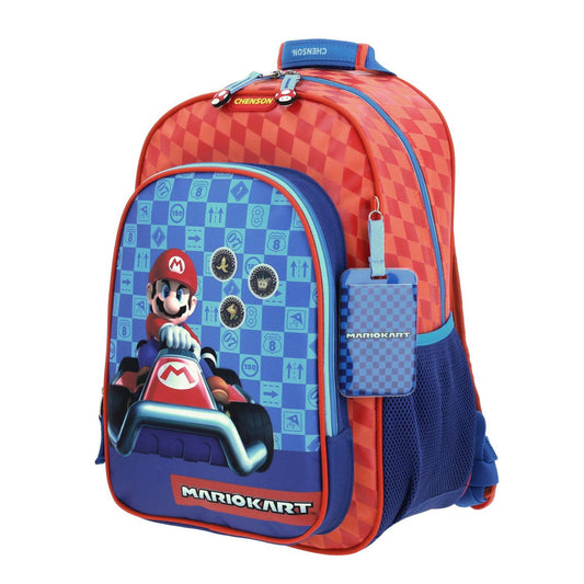MOCHILA GRANDE CHENSON ROJO MARIO BROS PRAIS MB66311-R