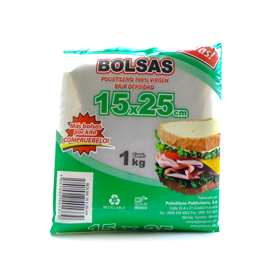 BOLSA NATURAL POLPUSA 15CM X 25CM