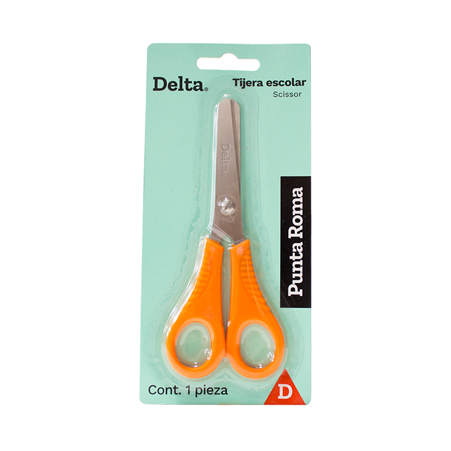 TIJERA ESCOLAR DELTA D10 PUNTA ROMA