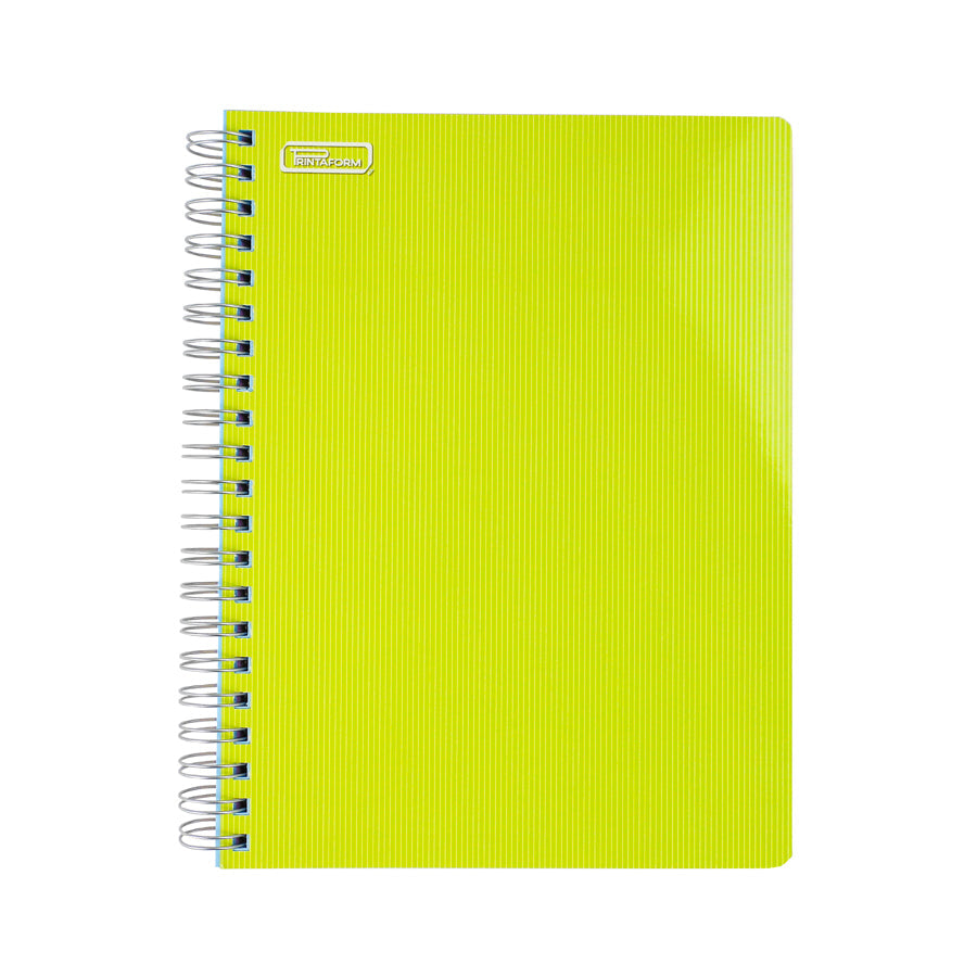 CUADERNO PROFESIONAL PRINTAFORM SEMI RIGIDA UNIVERSITARIA MULTICOLOR DOBLE ARILLO CUADRO GRANDE 200 HOJAS