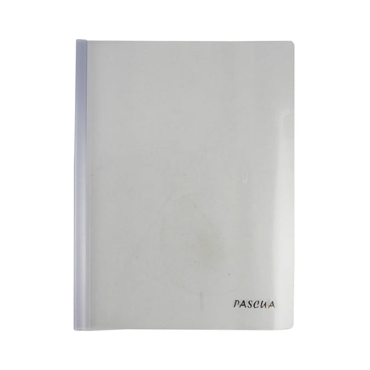CARPETA DE PLASTICO TRANSPARENTE C/COSTILLA T/C PASCUA