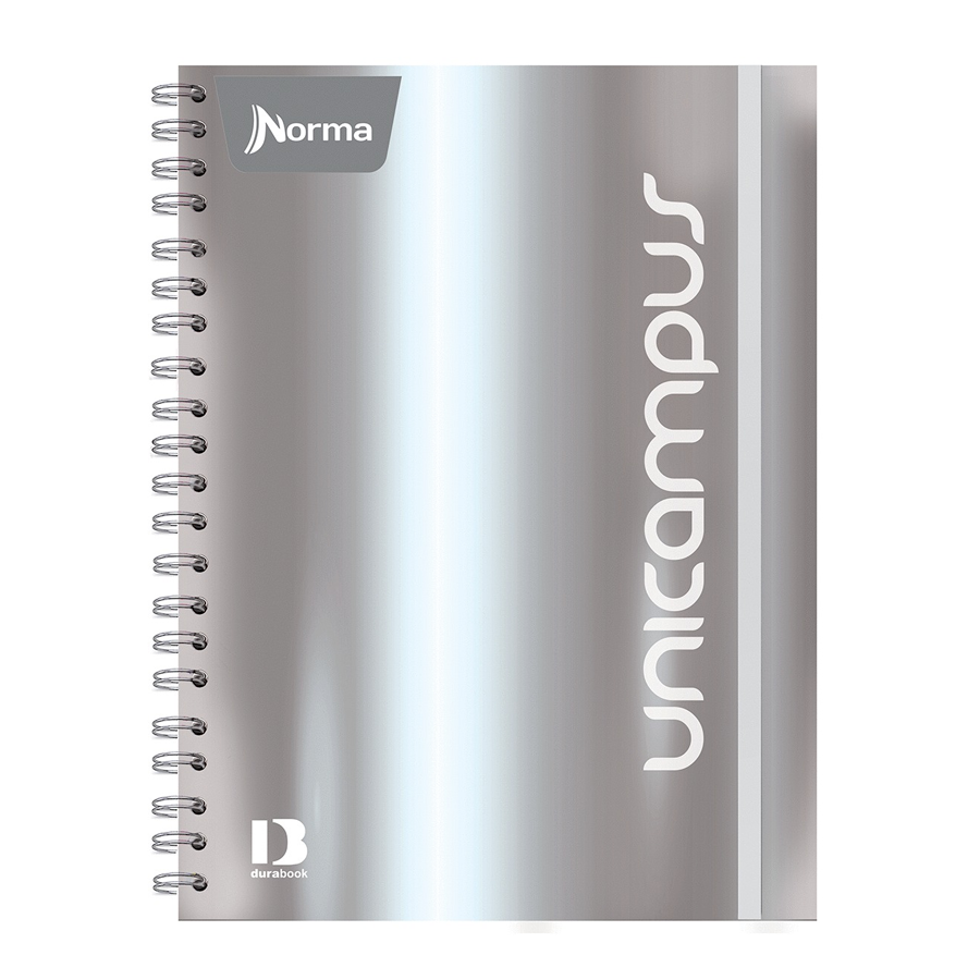 CUADERNO PROFESIONAL NORMA UNICAMPUS 5M PASTA DURA DOBLE ARILLO CUADRO GRANDE 160 HOJAS