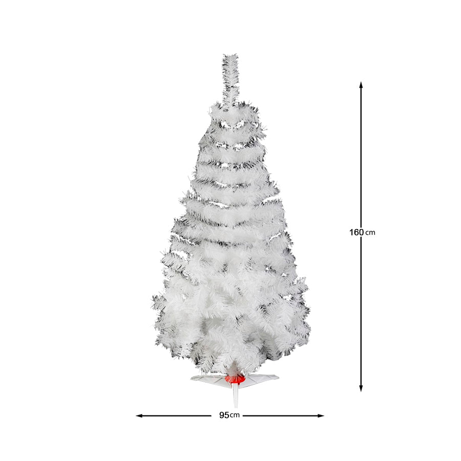 ARBOL DE NAVIDAD NAVIPLASTIC MAJESTIC BLANCO DE LUJO No5 160CM