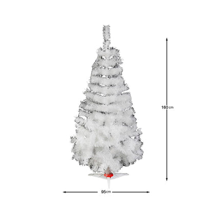 ARBOL DE NAVIDAD NAVIPLASTIC MAJESTIC BLANCO DE LUJO No5 160CM