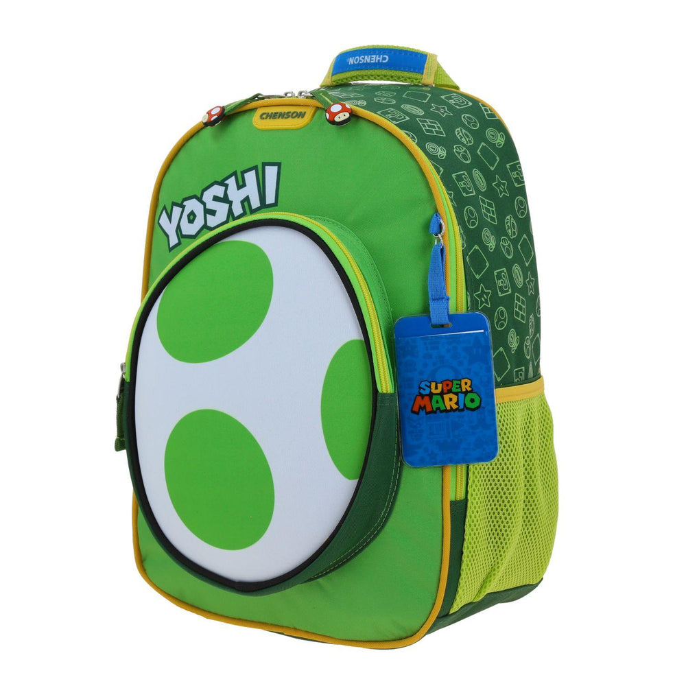 MOCHILA GRANDE CHENSON VERDE MARIO BROS EGGY MB66089-G