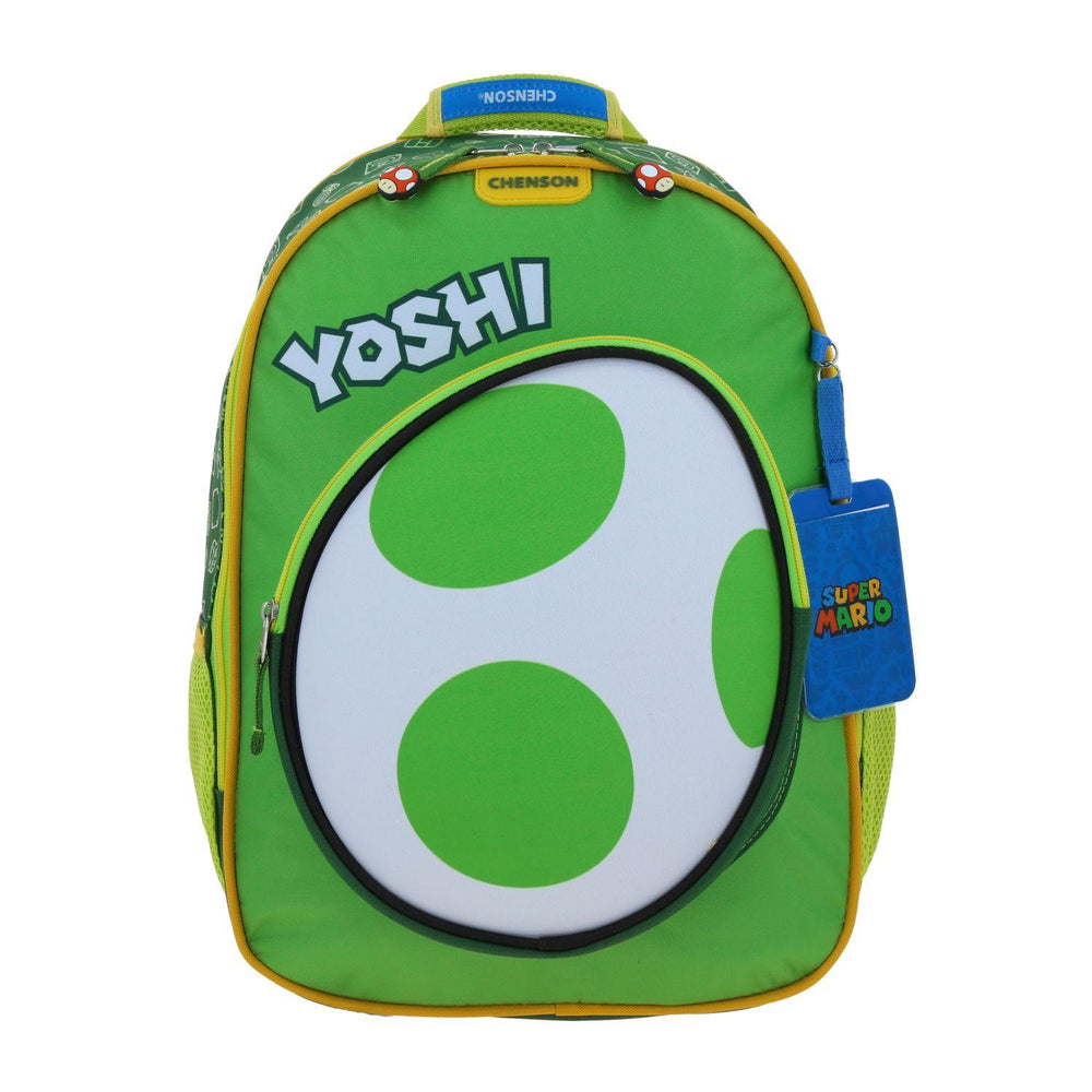 MOCHILA GRANDE CHENSON VERDE MARIO BROS EGGY MB66089-G