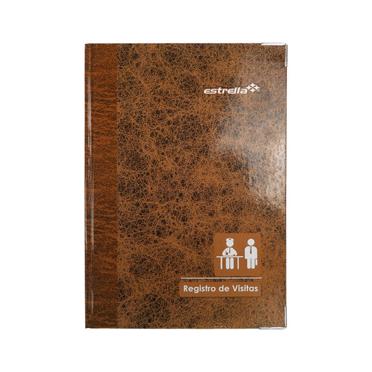 LIBRO FLORETE F/FRANCESA REGISTRO DE VISITANTE ESTRELLA