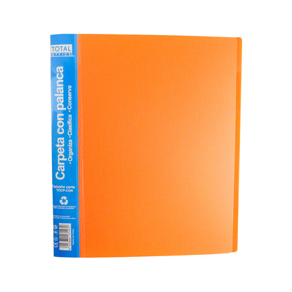 CARPETA DE PLASTICO C/PALANCA T/C SUNFULL NARANJA OPACO TOCP-CON