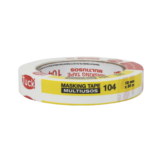 CINTA MASKING TAPE TUK 104/106 SINERMASK 18MM X 50M