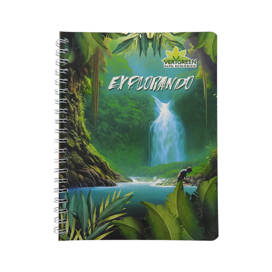 CUADERNO PROFESIONAL VERYGREEN CUADRO GRANDE 100 HOJAS