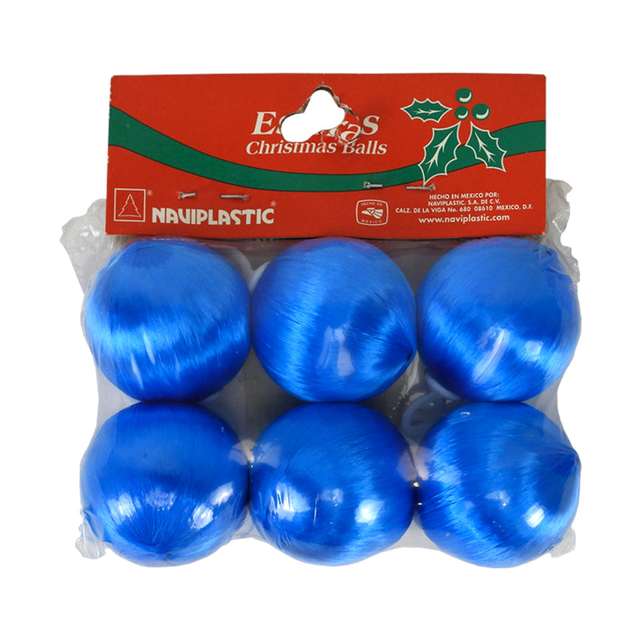 ESFERA DE SEDA NAVIPLASTIC AZUL C6 PIEZAS No1 30MM