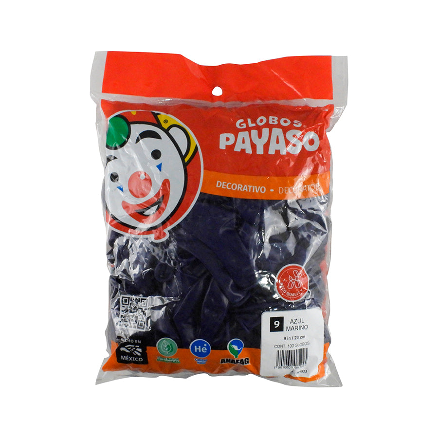 GLOBO PAYASO DECORADOR N9 100 PIEZAS