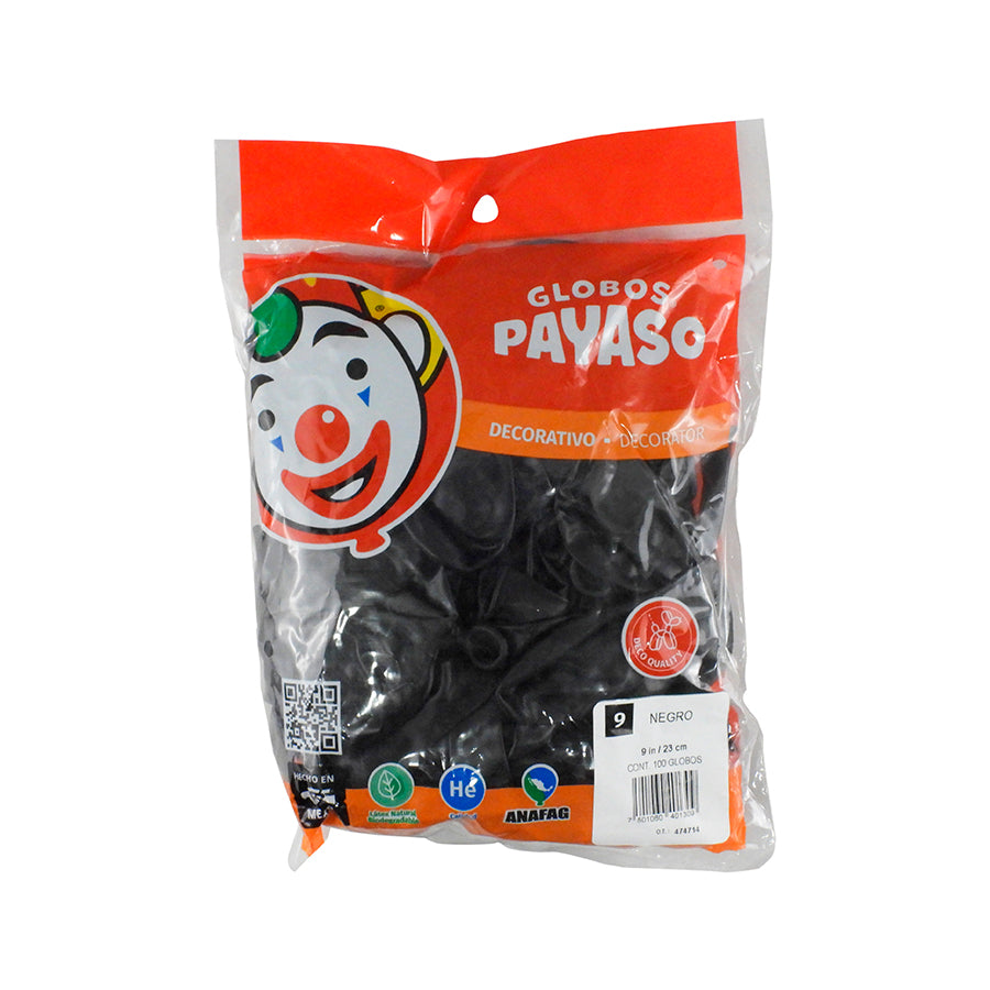 GLOBO PAYASO DECORADOR N9 100 PIEZAS