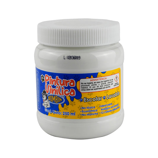 PINTURA VINILICA BOMBIN 250ML