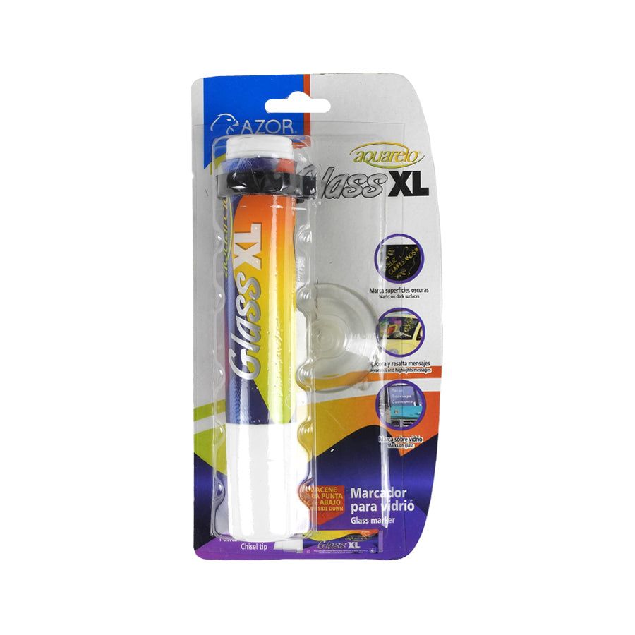 MARCADOR P/VIDRIO AQUARELO GLASS BLANCO XL