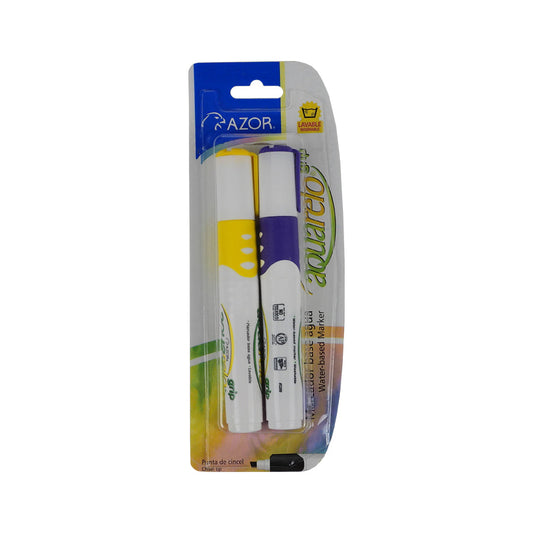 MARCADOR DE AGUA PG AQUARELO GRIP BLISTER SURTIDO C2 PZAS