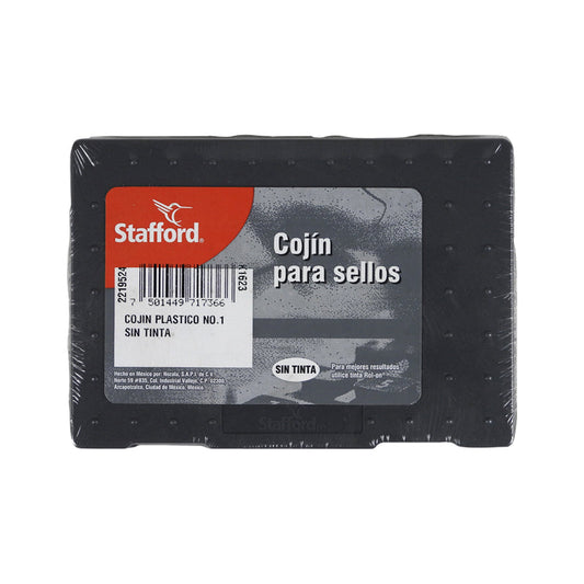 COJIN P/SELLOS STAFFORD S/TINTA PLASTICO No1