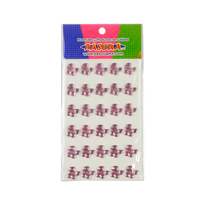 PIED/ACRILICAS CARRITO TRAN. ROSA PASTEL HD PIED-CARRITO-T-HD