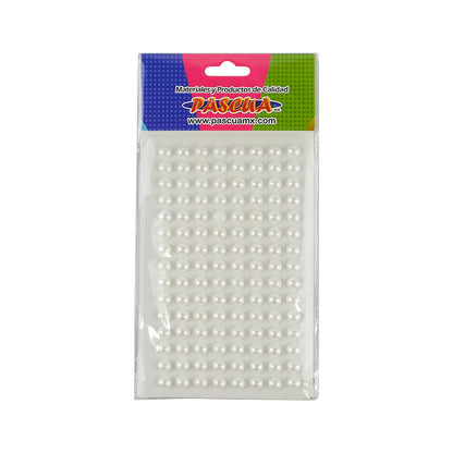 PIED/PERLAS PLASTICAS CON ADHESIVO BLANCAS 177 PIED-REDO177